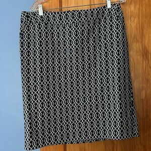 Merona black and white skirt